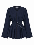 Double Belt Blouse
