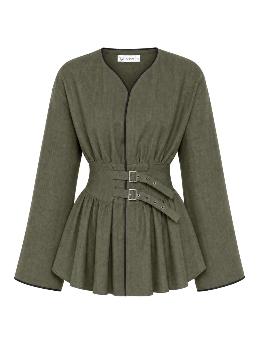 Double Belt Blouse