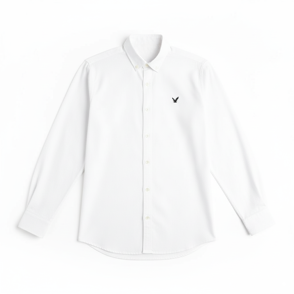 Plain oxford shirt