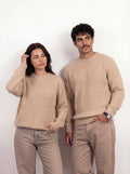 Turkish Round Sweater - Beige