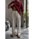 Wide Leg Linen Pants