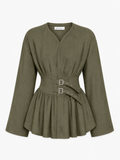 Double Belt Blouse