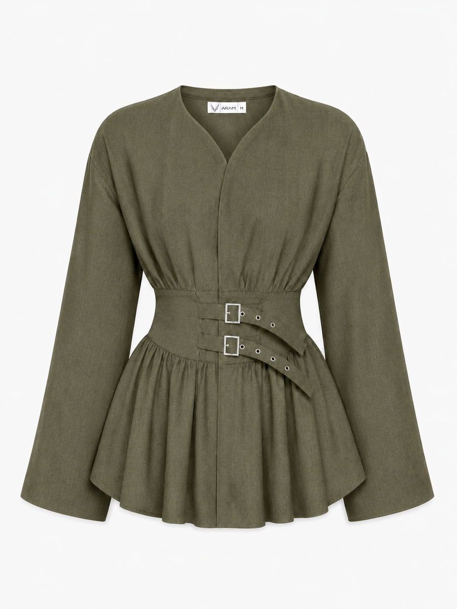 Double Belt Blouse