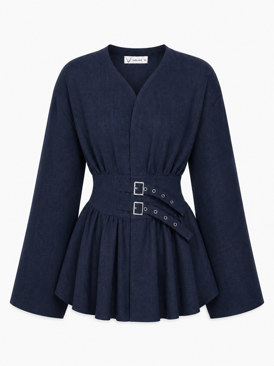 Double Belt Blouse