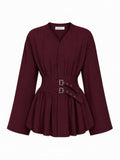 Double Belt Blouse