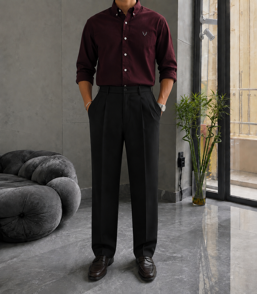 Relaxed fit classic pants