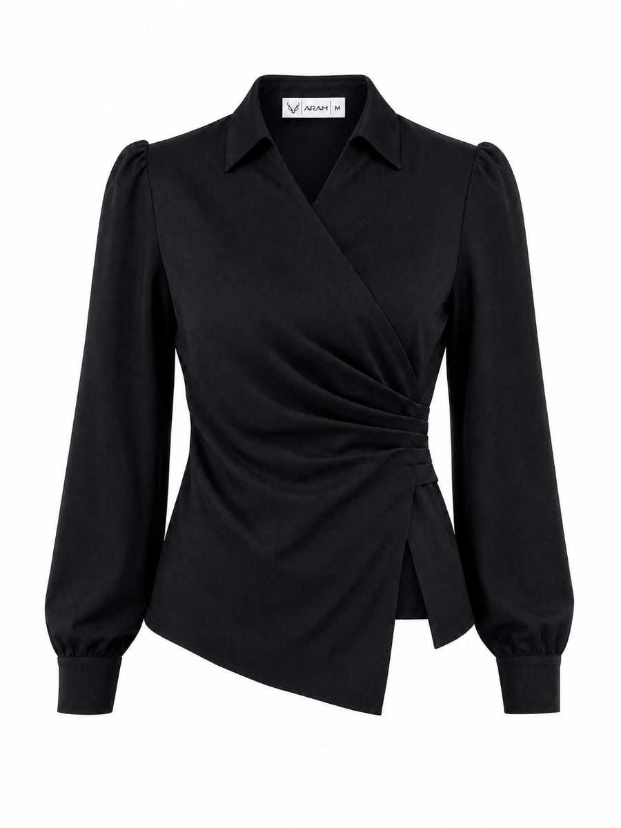 Wrap blouse