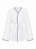 Double Belt Blouse