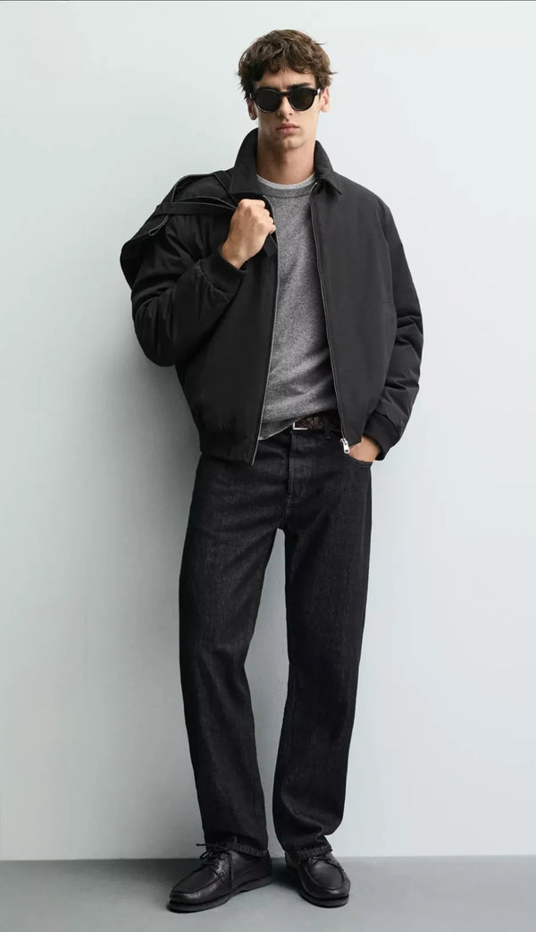 Waterproof Bomber Jacket - Black