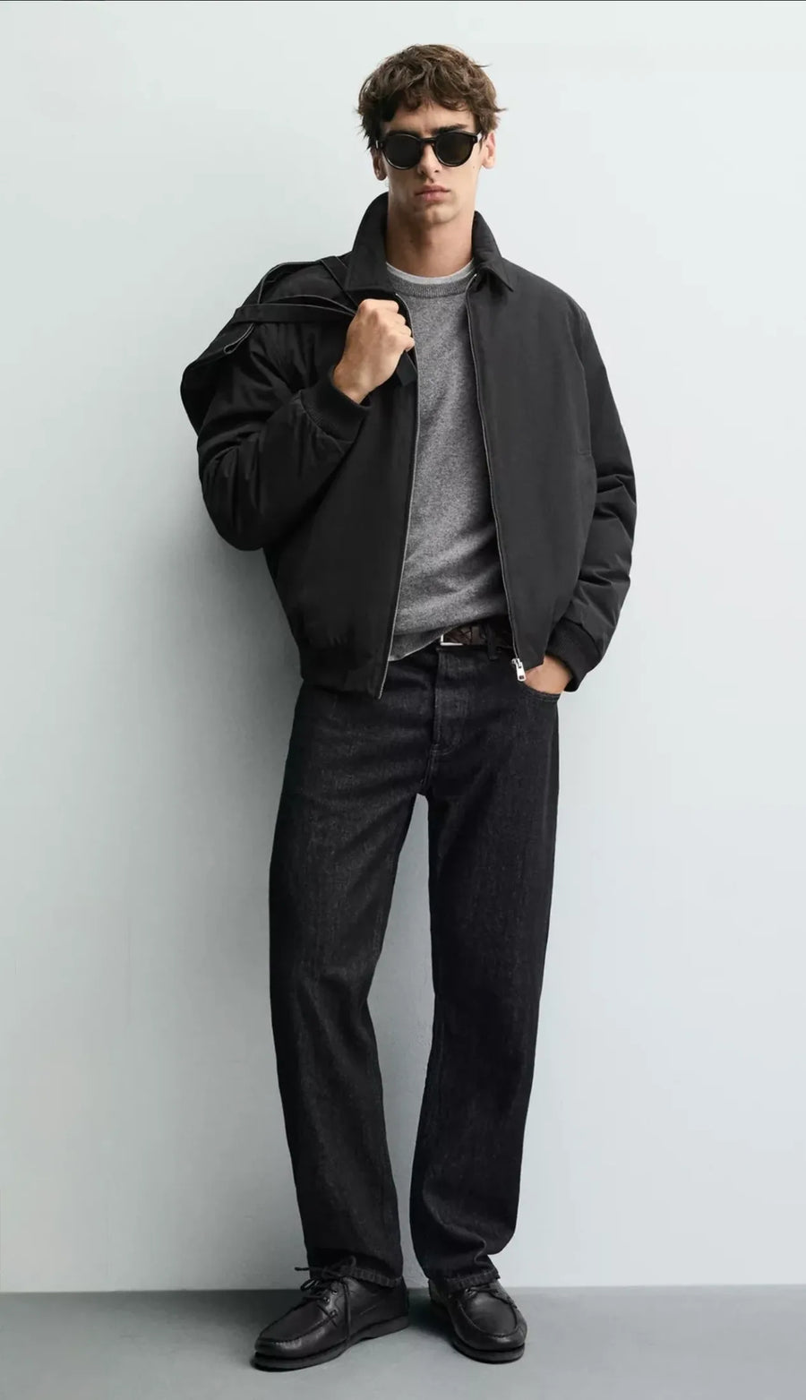 Waterproof Bomber Jacket - Black