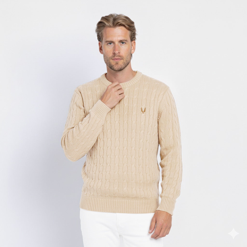 سترة محبوكة بالكابل