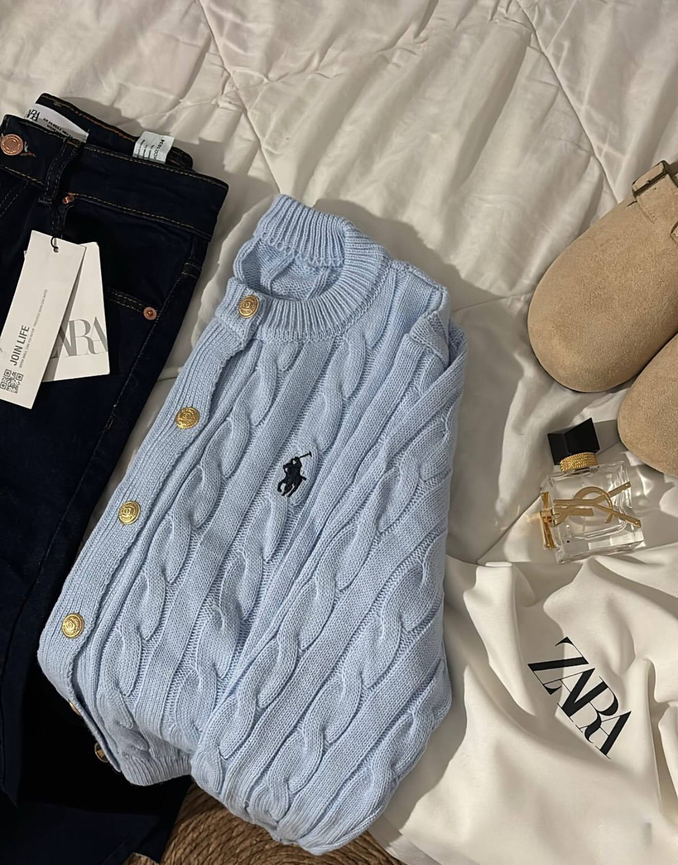 Women Polo Cable Sweater