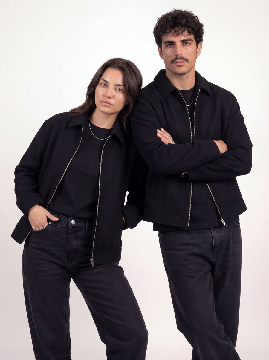 Turkish Wool Jacket - Black