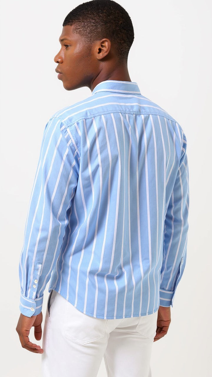 Wide stripes Oxford Shirt