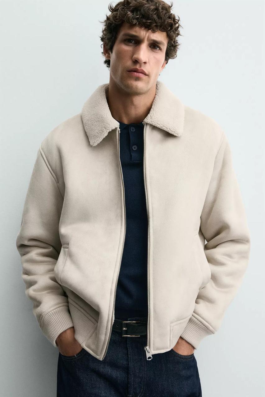 Suede Furr Lined Jacket