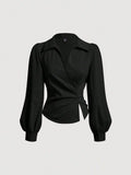 Wrap blouse
