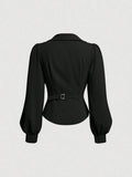Wrap blouse