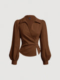 Wrap blouse