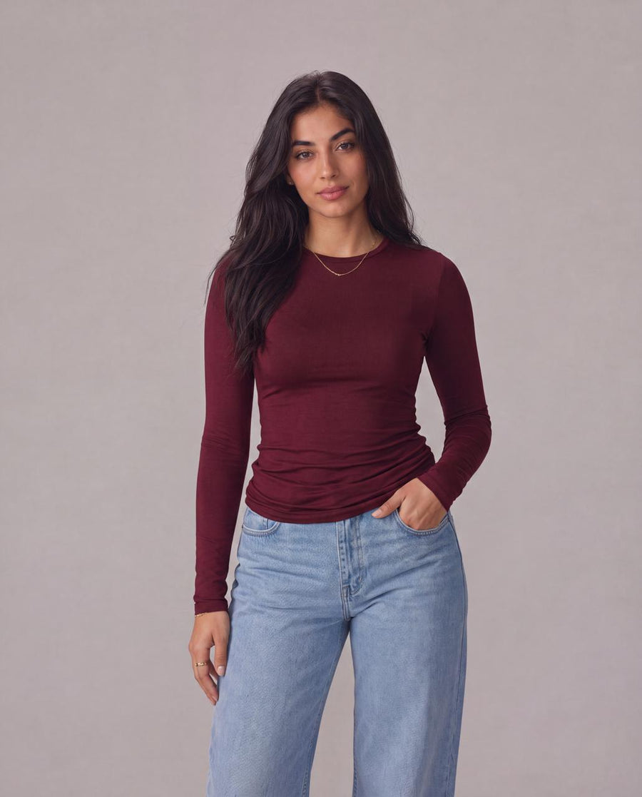 Long sleeve basic top