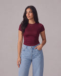 Short sleeve basic top