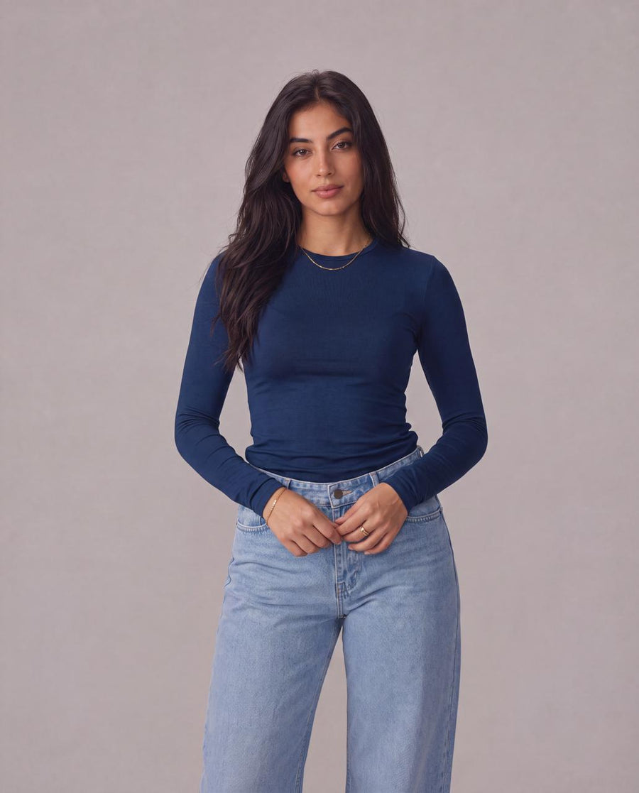 Long sleeve basic top