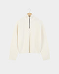 Turkish Zipper Sweater - Creamy White