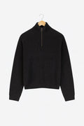 Turkish Zipper Sweater - Black