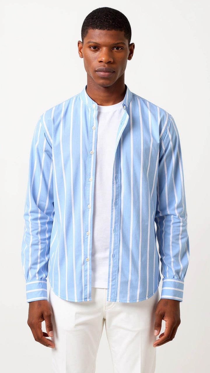 Wide stripes Oxford Shirt
