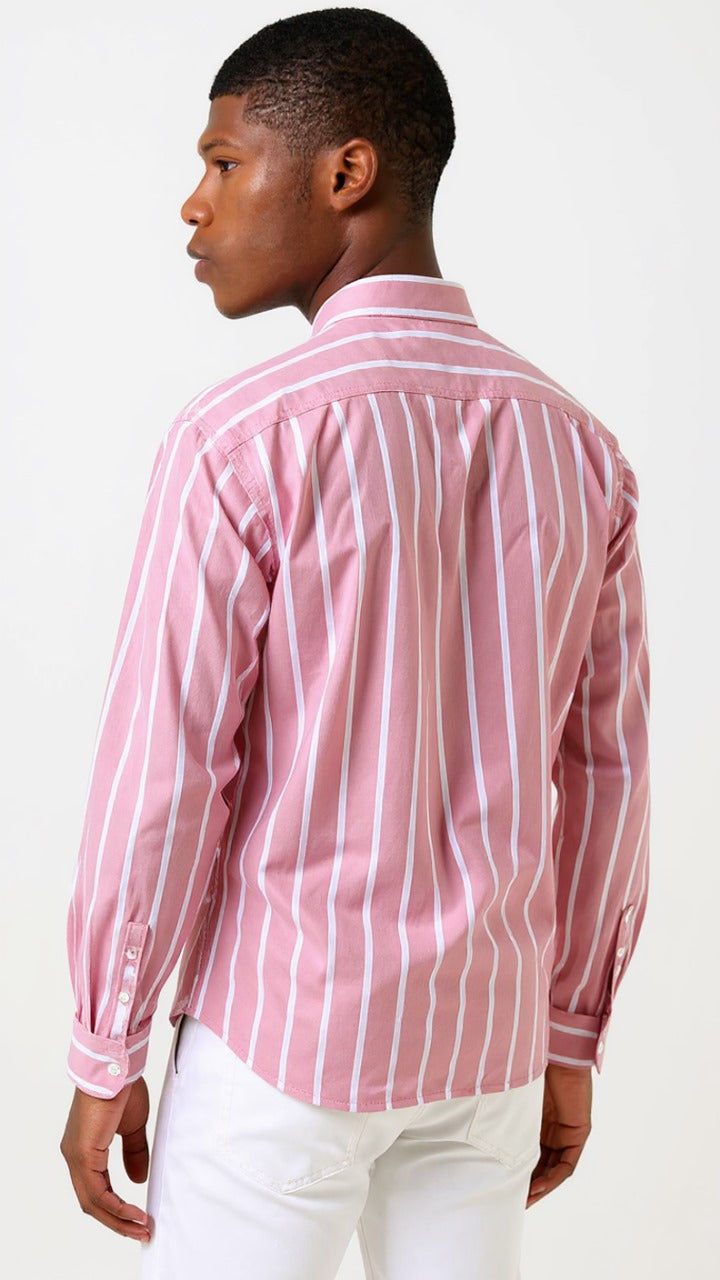 Wide stripes Oxford Shirt