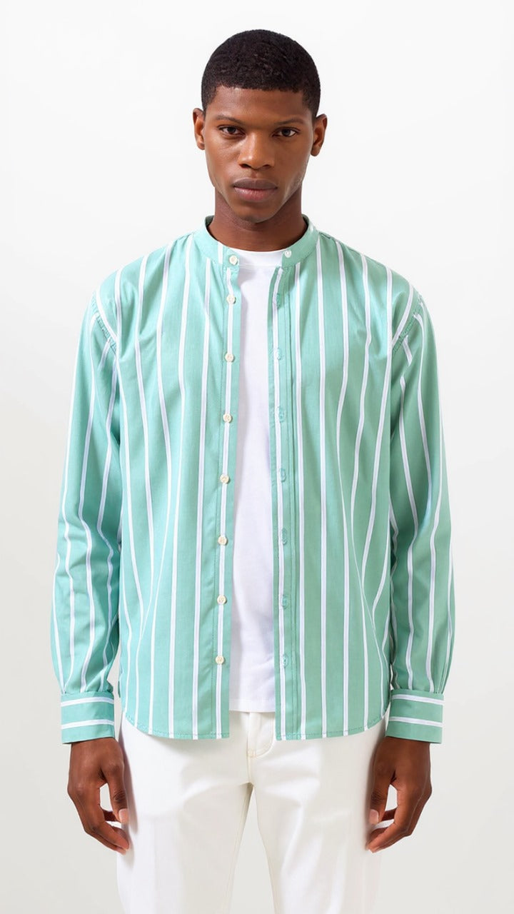 Wide stripes Oxford Shirt