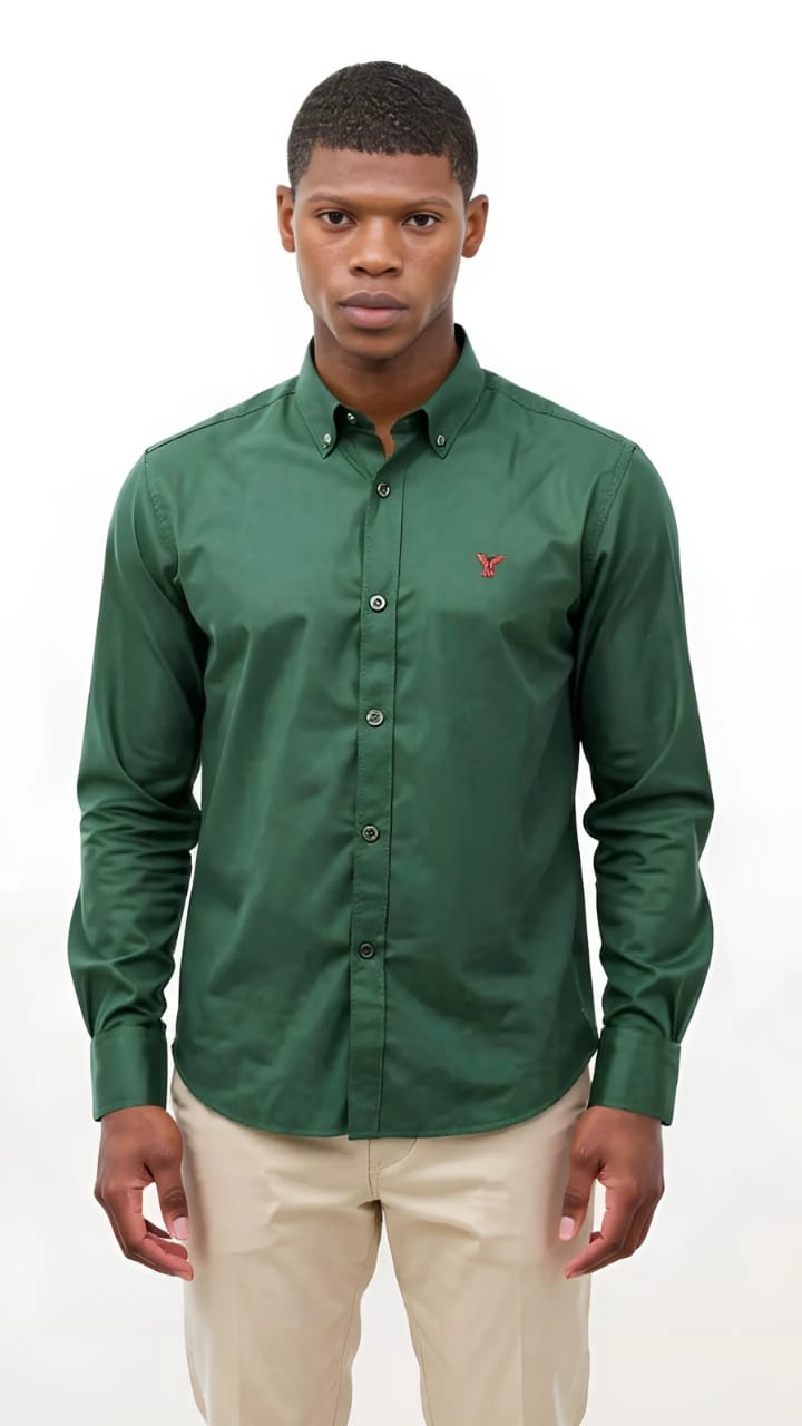 Plain oxford shirt