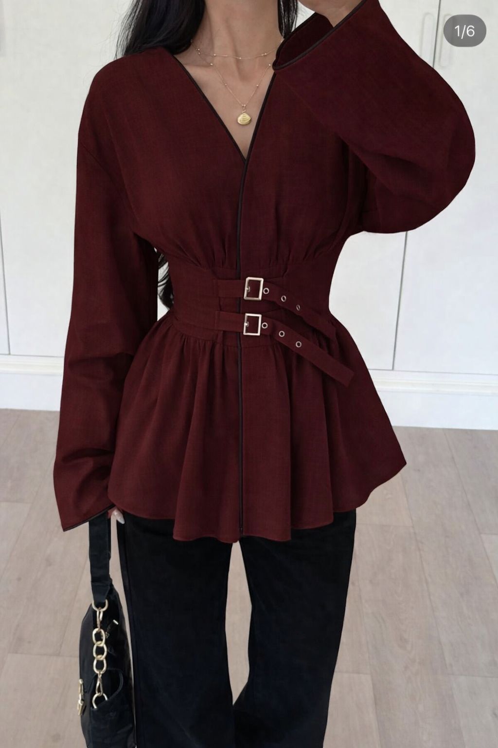 Double Belt Blouse