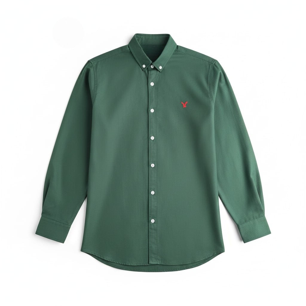 Plain oxford shirt
