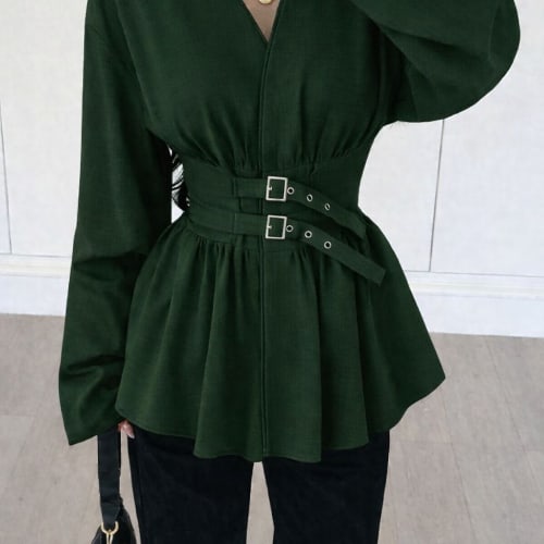 Double Belt Blouse