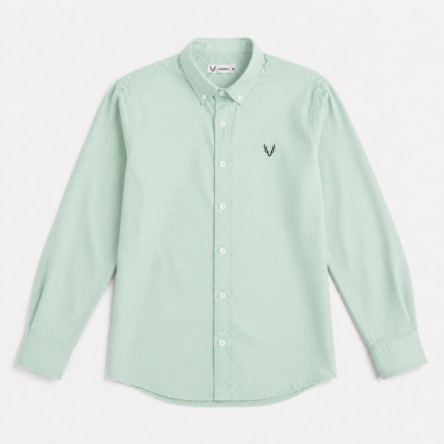 Plain oxford shirt