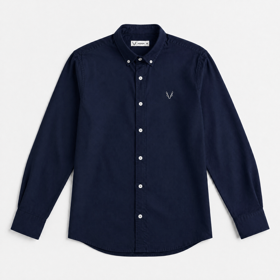 Plain oxford shirt