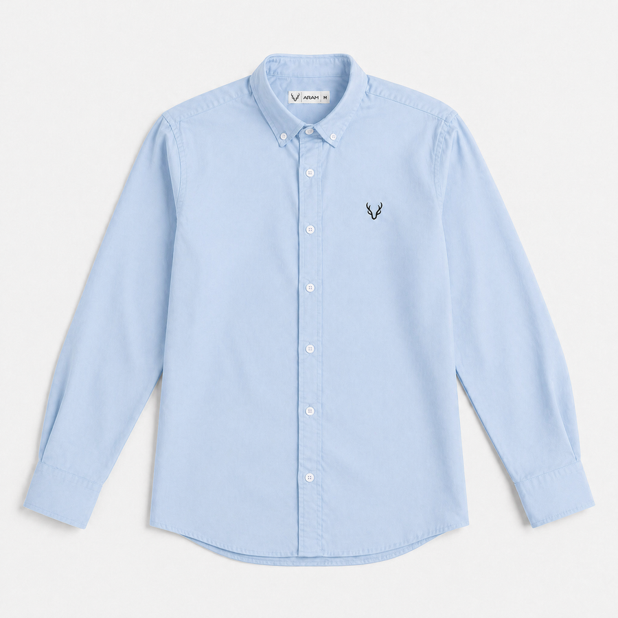 Plain oxford shirt