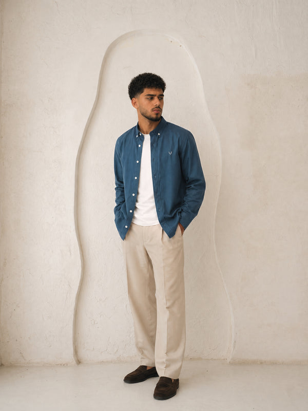 Plain oxford shirt