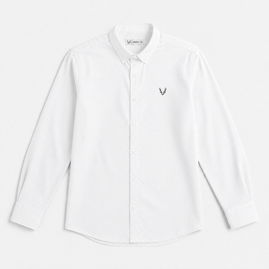 Plain oxford shirt