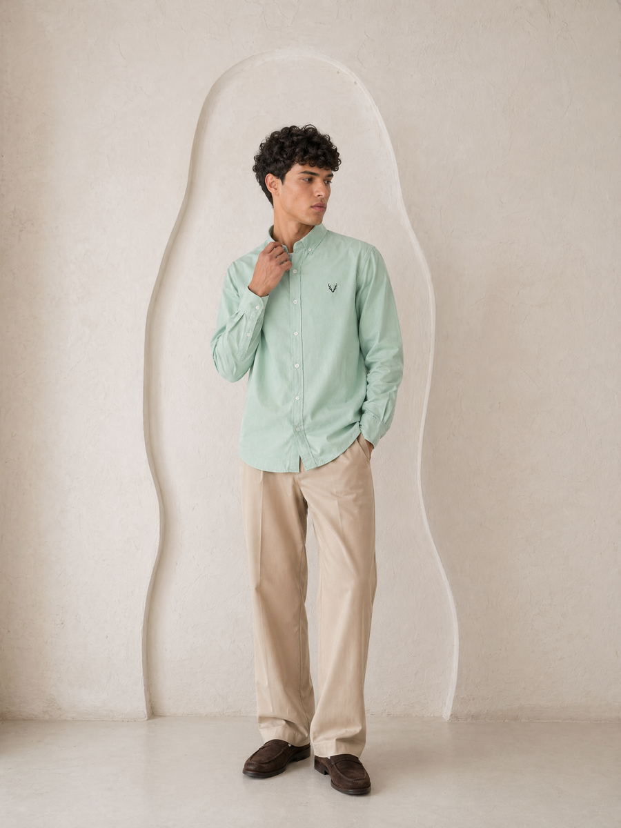Plain oxford shirt