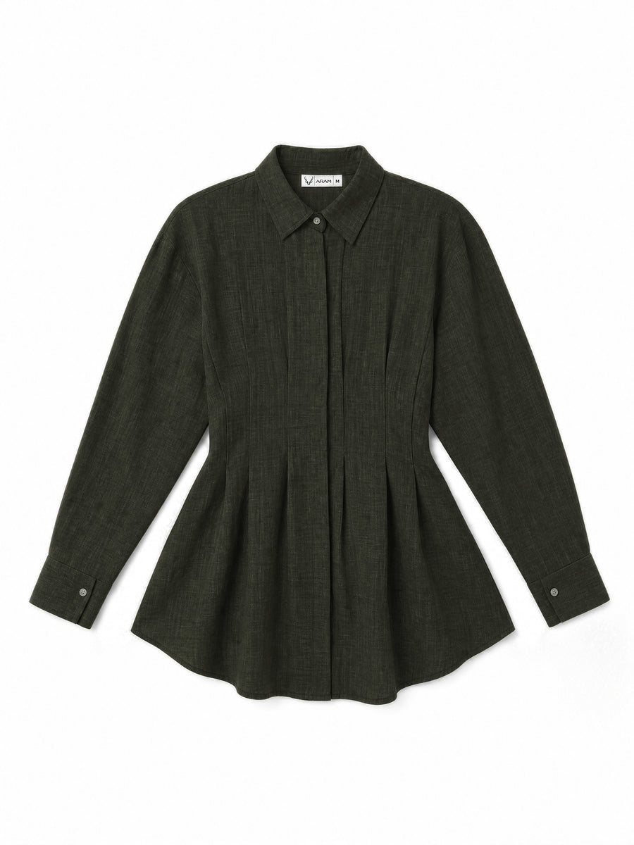Waist flow blouse