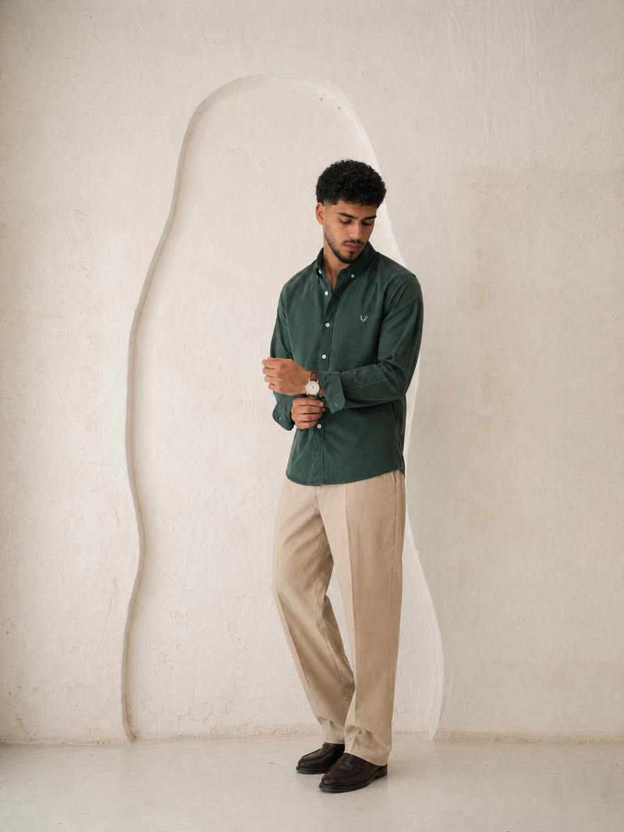 Plain oxford shirt