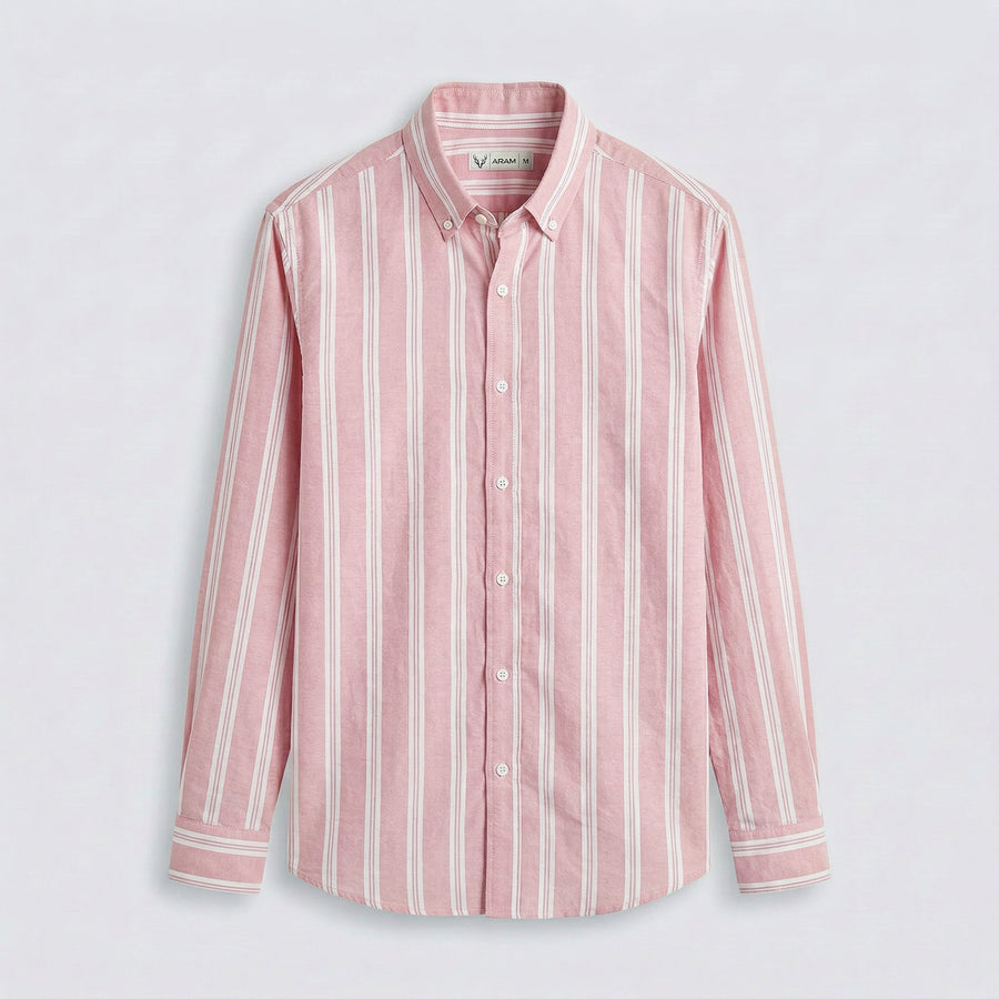 Wide Striped Oxford Shirt