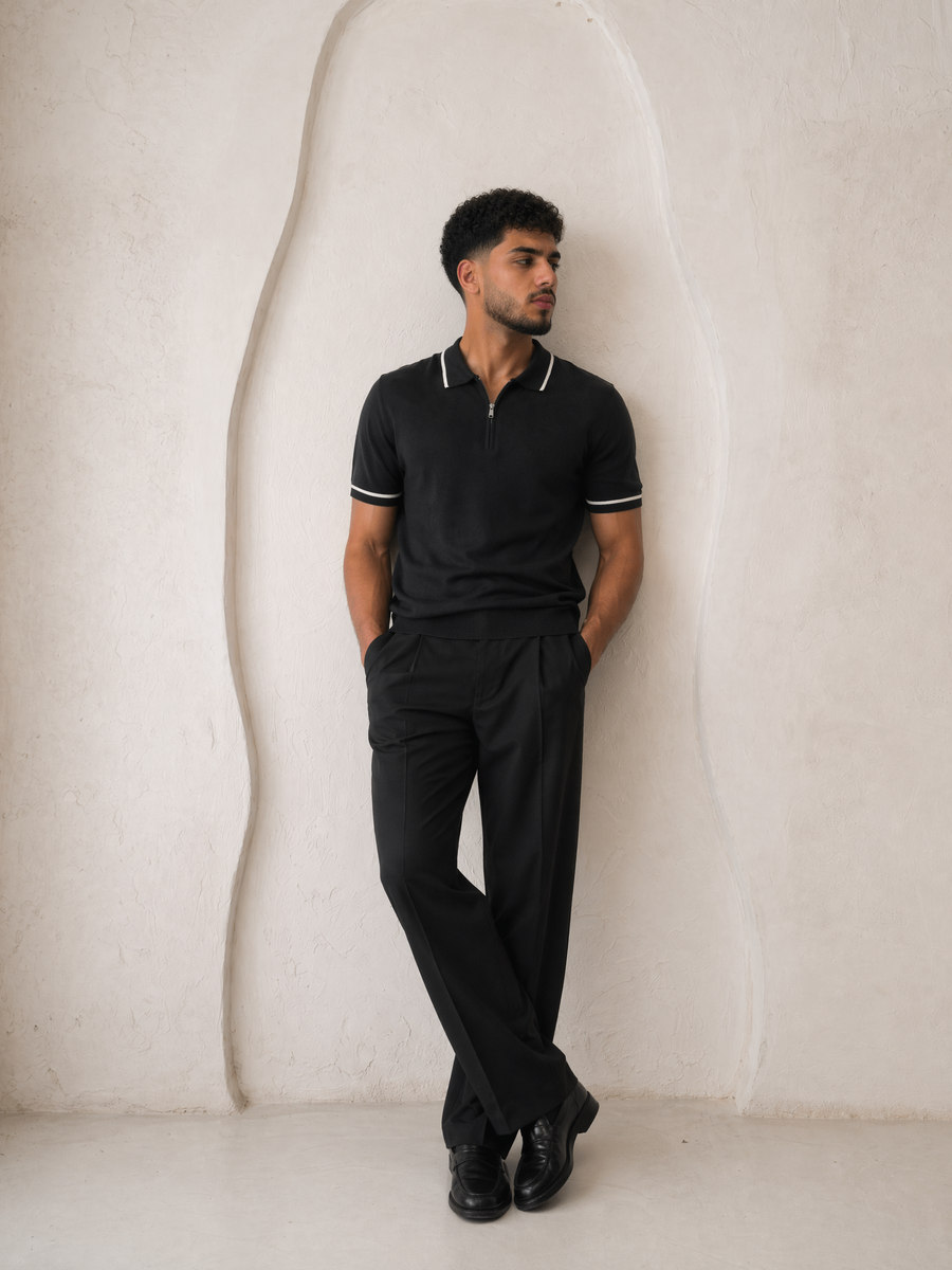 Turkish Polo Tshirt - Black