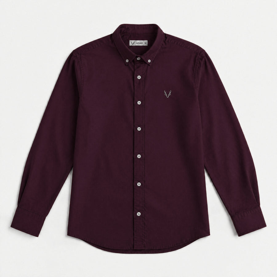 Plain oxford shirt