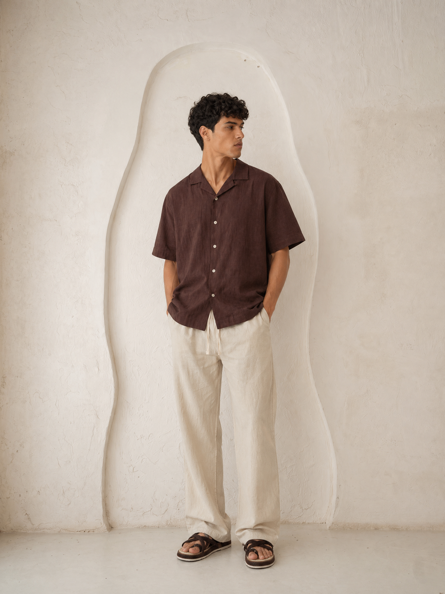 Short Sleeve Linen Shirt