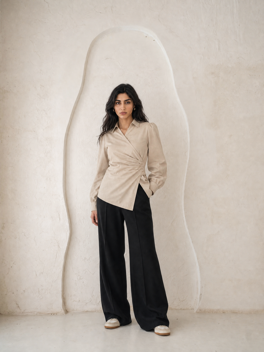 Wrap blouse