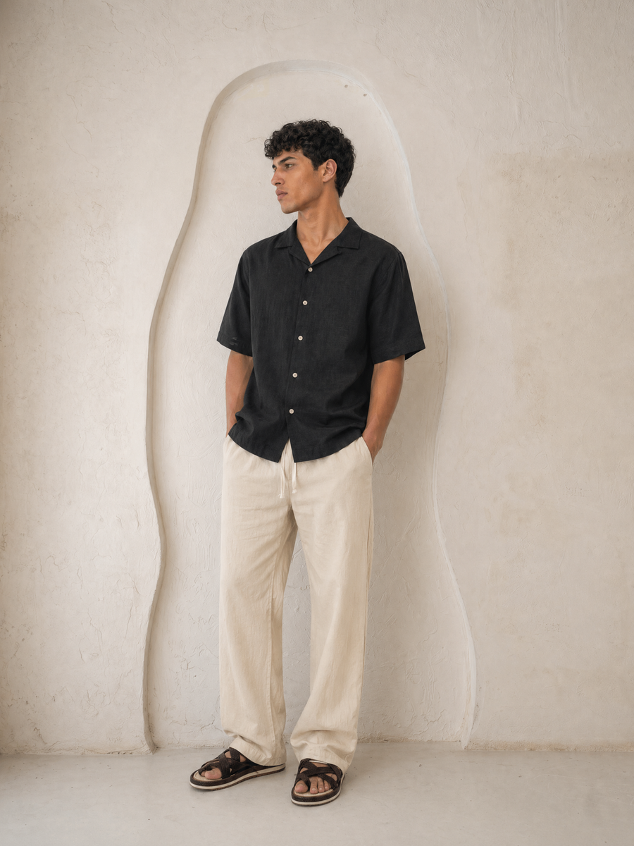 Short Sleeve Linen Shirt