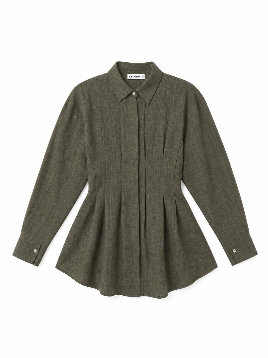 Waist flow blouse