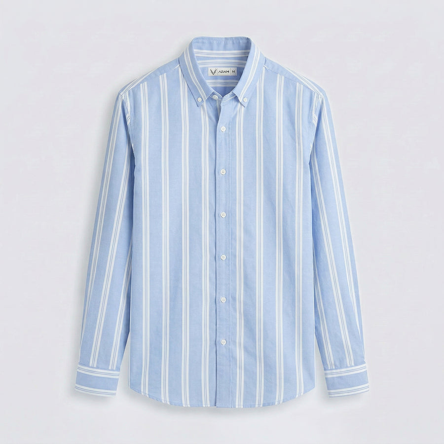 Wide Striped Oxford Shirt